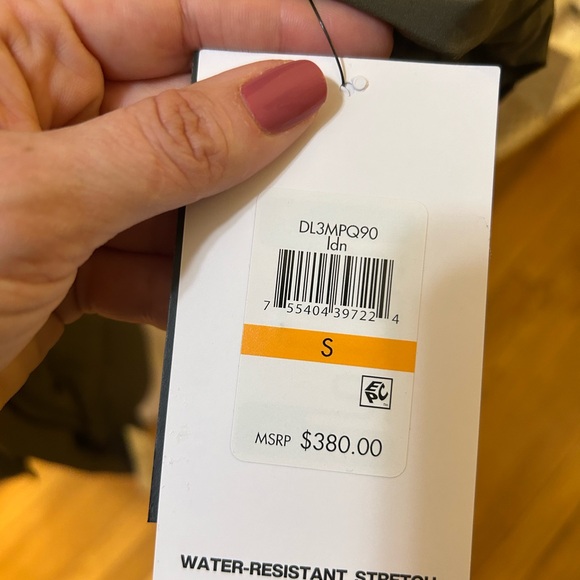 DKNY women’s long puffer , bib front , faux fur trim , size small, ! With tags! - Picture 5 of 5